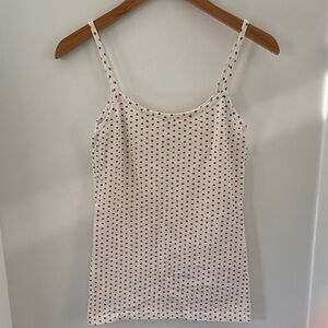 Brandy Melville John Galt White/Red Heart Tank